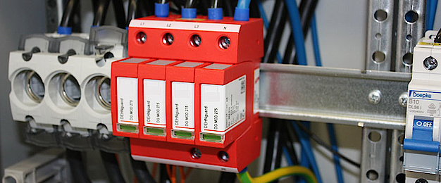 Über­spannungs­schutz bei Elektro Seidenspinner GmbH in Augsburg
